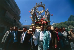 Fest des San Leo, Bova, Kalabrien, Italien (Foto) von Amadeo (after) Modigliani