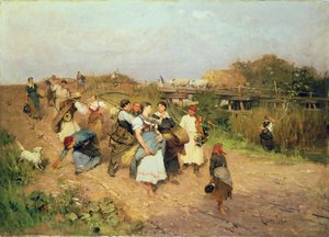 Erntearbeiter auf dem Heimweg, 1881