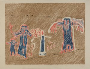 Petroglyphe - Menschliche Figuren von Lala Eve Rivol