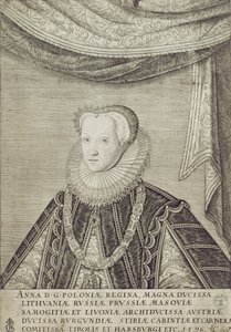 Anna Habsburg (1573-98), Königin von Polen, 1596 von Lambert Cornelis