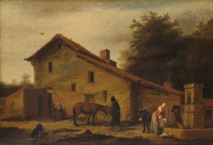 Ein Gasthaus in der Nähe von Nantes von Lambert Doomer