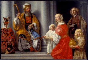 Die Prophetin Anne bringt ihren Sohn Samuel zum Hohepriester Eli