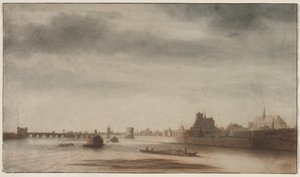 Ansicht von Orléans von der Loire aus