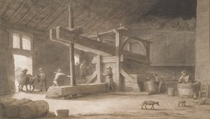 Weinpresse von Monsieur Dittyl, außerhalb von Nantes, um 1670