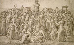 Opfer an Priapus, 1540 von Lambert Lombard