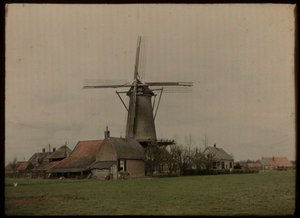 Mühle in der Ortschaft Het Klompje (oder: De Klomp), Zeist, an der Koppeldijk von Lambertus Hendrik van Berk