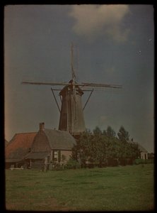 Mühle in der Ortschaft Het Klompje (oder: De Klomp), Zeist, an der Koppeldijk von Lambertus Hendrik van Berk