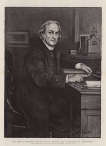 Der Hochwürdigste Edward White Benson, DD, Erzbischof von Canterbury (Gravur) von Lance Calkin
