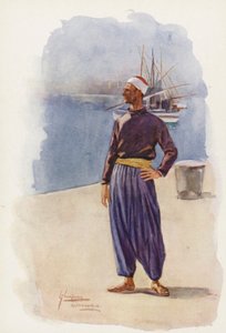 Menschen von Ägypten: Alexandrinische Bootsmänner, Marakbi von Lance Thackeray