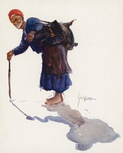 Menschen aus Ägypten: Wasserträger, Sakka von Lance Thackeray