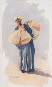Menschen von Ägypten: Wasserkrugverkäufer, Baia Ballassi von Lance Thackeray