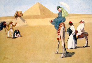 Posieren an den Pyramiden, 1908