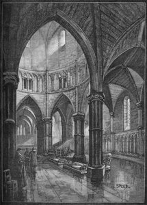 Innenraum der Temple Church, London, 1905 von Lancelot Speed