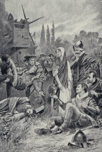 Sir Philip Sidney in der Schlacht von Zutphen von Lancelot Speed