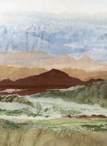 Abstrakte Bergschichten von Lara Eckerman