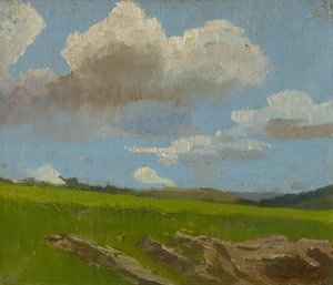 Landschaft mit Wolken von Laszlo Mednyanszky