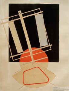 Lichtrequisit einer elektrischen Bühne von Laszlo Moholy Nagy