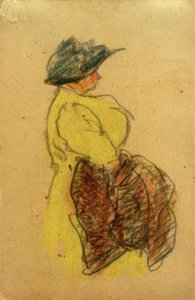 Ohne Titel (Frau in Gelb, von rechts)