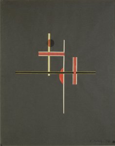 Rot und Schwarz Balance von Laszlo Moholy Nagy