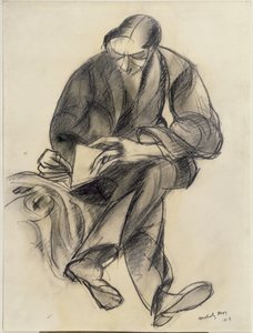 Sitzende Figur beim Lesen, 1919