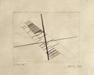 Sich schneidende Diagonalen von Laszlo Moholy Nagy