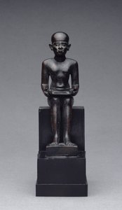 Figur des Imhotep (ca. 2635-2595 v. Chr.) Spätzeit von Late Period Egyptian
