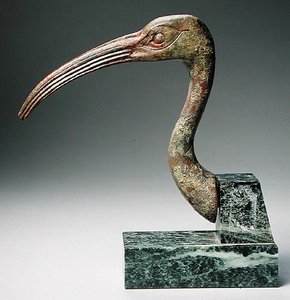 Kopf eines Ibis von Late Period Egyptian