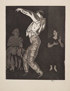 Spanische Tänzerin Nr. II, veröffentlicht 1923 von Laura Knight