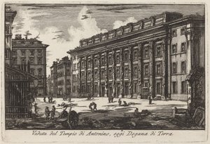 Das Hadrianeum von Laura Piranesi after Giovanni Battista Piranesi