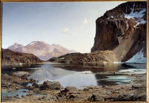 Der Eychauda-See in den Alpen von Laurent Guétal