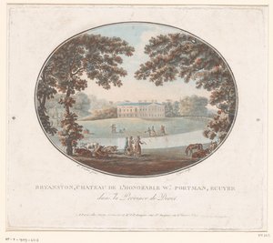 Blick auf das Landhaus von Sir William Portman in Bryanston