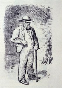 Porträt von Louis Pasteur (1822-1895) auf seinem Anwesen in Villeneuve-l