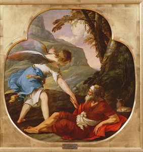 Elia wird von einem Engel gerettet, um 1630 von Laurent de la Hyre