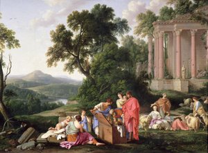 Laban sucht die Idole, 1647 von Laurent de la Hyre