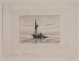 Ein Fischerboot von Laurits Regner Tuxen