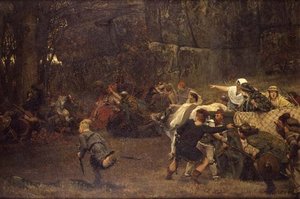 Gunthram Bose und seine Töchter, 572 n. Chr.