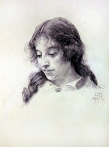 Porträtstudie von Miss Raven-Hill