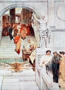 Ein Besuch von Agrippa bei Augustus, Illustration aus 
