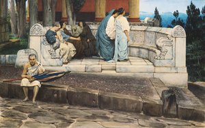 Eine Exedra, 1871 von Lawrence Alma Tadema
