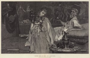 Zwischen Hoffnung und Angst, in der Ausstellung der Royal Academy von Lawrence Alma Tadema