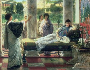 Catullus liest seine Gedichte im Haus von Lesbia von Lawrence Alma Tadema