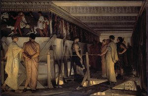 Pheidias und das Fries des Parthenon, Athen, 1868 von Lawrence Alma Tadema