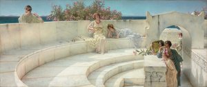 Unter dem Dach des blauen ionischen Wetters von Lawrence Alma Tadema
