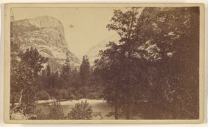 Mirror Lake. Yosemite-Tal. Mariposa Co. von Lawrence and Houseworth