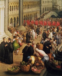 Riva degli Schiavoni, Venedig von Leandro da Ponte Bassano