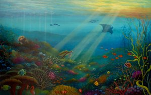 Pazifische Strahlen, 2023 von Lee Campbell