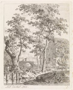 Bauernhof am Wasser von Leendert Overbeek