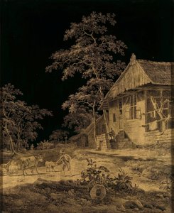 Hirte bei einem Bauernhof von Leendert Overbeek