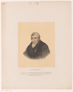 Porträt von Herman Tollius von Leendert Springer (I)