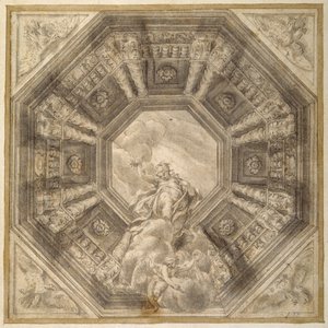 Studie für die Dekoration einer Decke